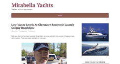 Desktop Screenshot of mirabella-yachts.com