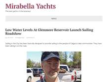 Tablet Screenshot of mirabella-yachts.com